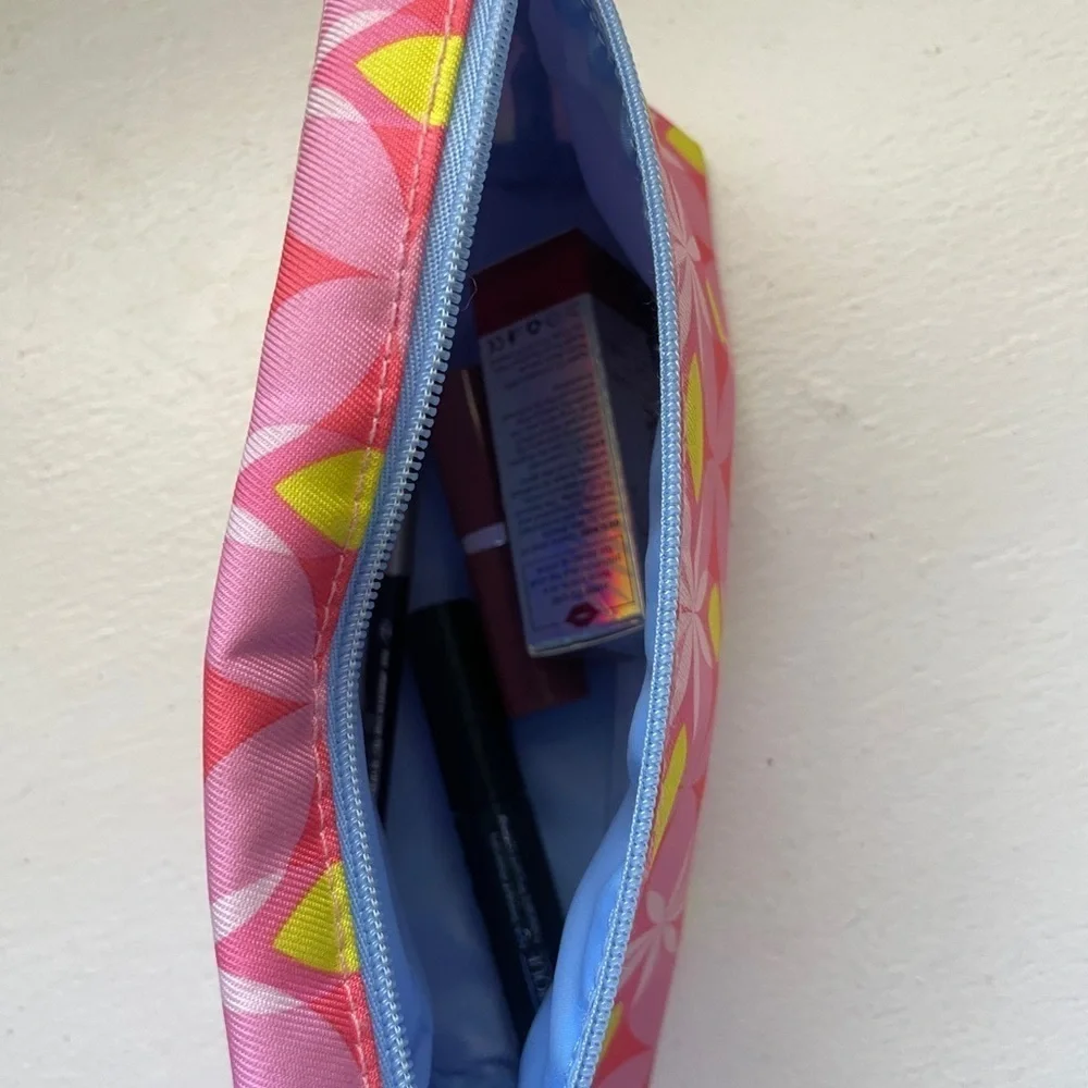 Colorful Clinique Makeup bag with new Clinique products